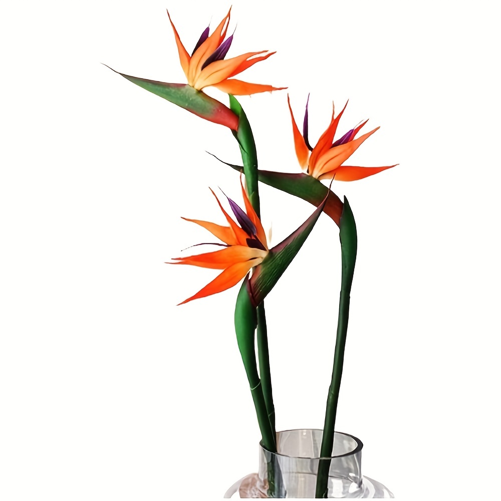 Bird Paradise Strelitzia - 3 pçs flores artificiais do pássaro