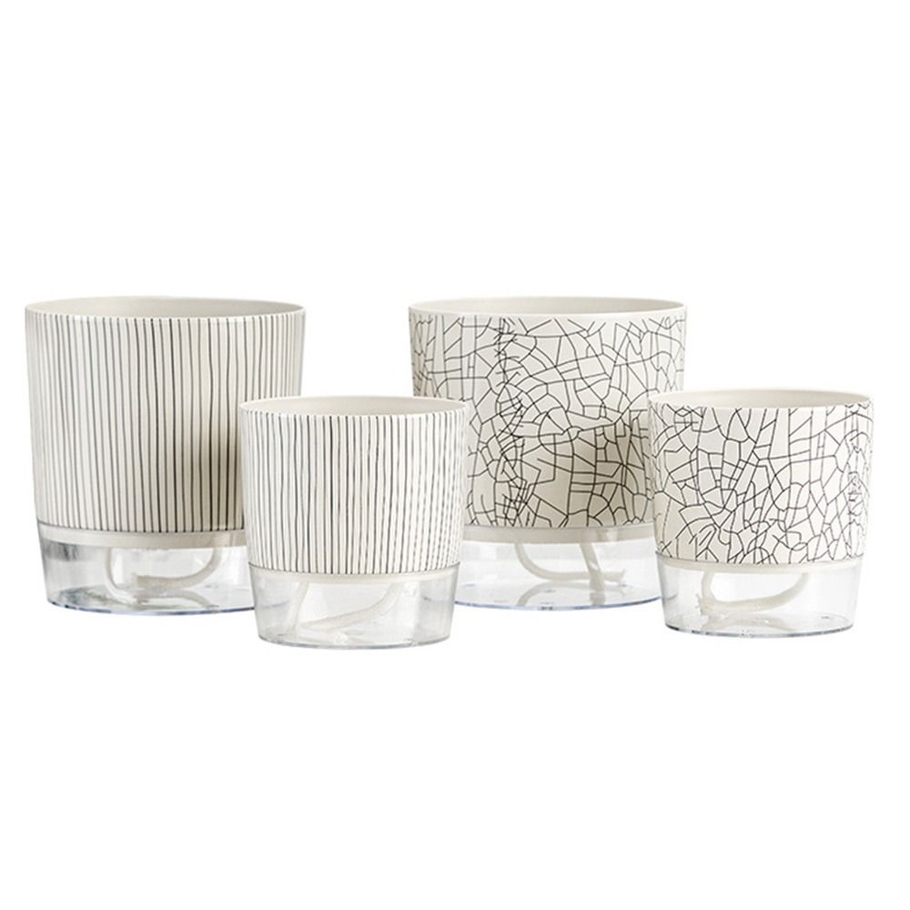 Aloe Vera Pot - Vaso Transparente Autoirrigável para Plantas Verdes,