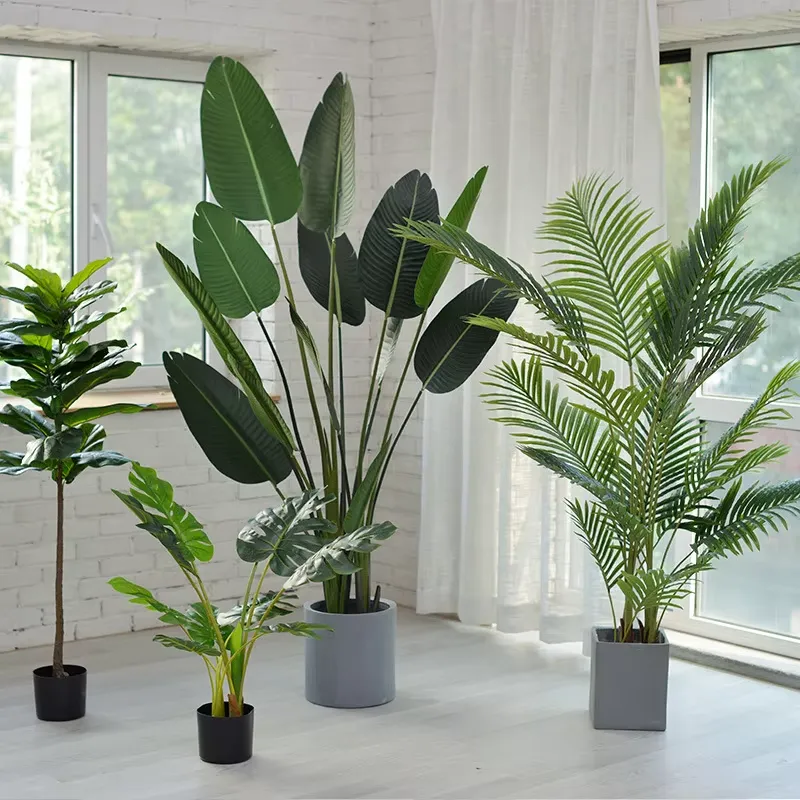 Yu50 Plantas Verdes Artificiai - Bird Paradise Strelitzia avaliação e preço