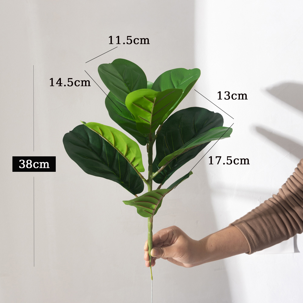 38cm 9 garfos plantas artifici - Ficus Lyrata Tree avaliação e preço