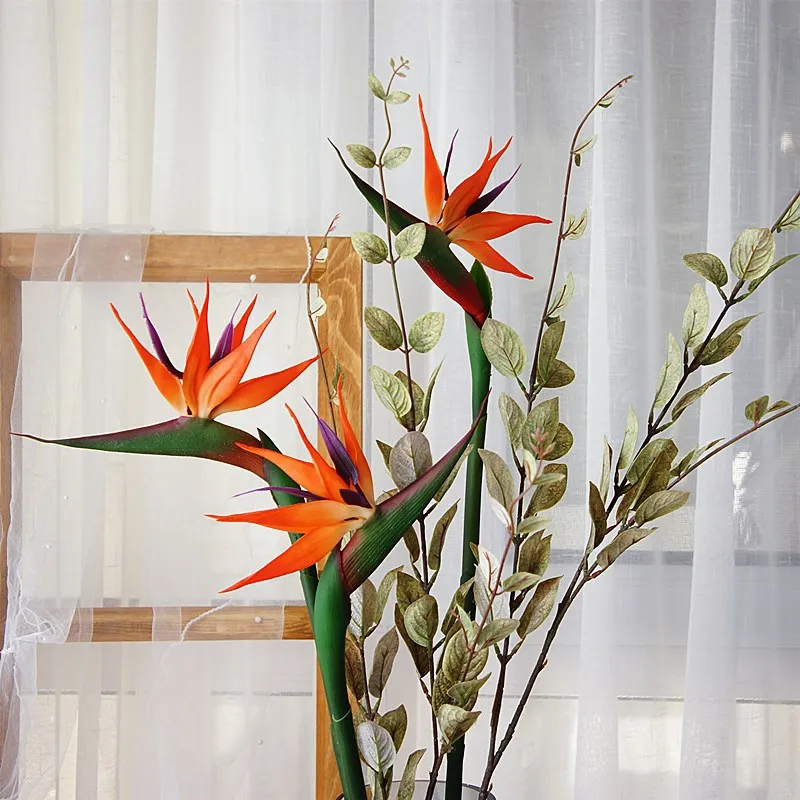 Flor Artificial Pássaro Do Par - Bird Paradise Strelitzia avaliação e preço